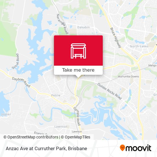 Anzac Ave at Curruther Park map