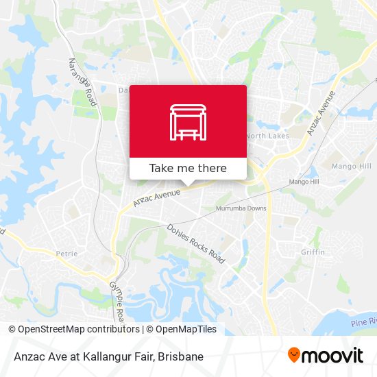 Anzac Ave at Kallangur Fair map