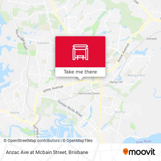 Anzac Ave at Mcbain Street map