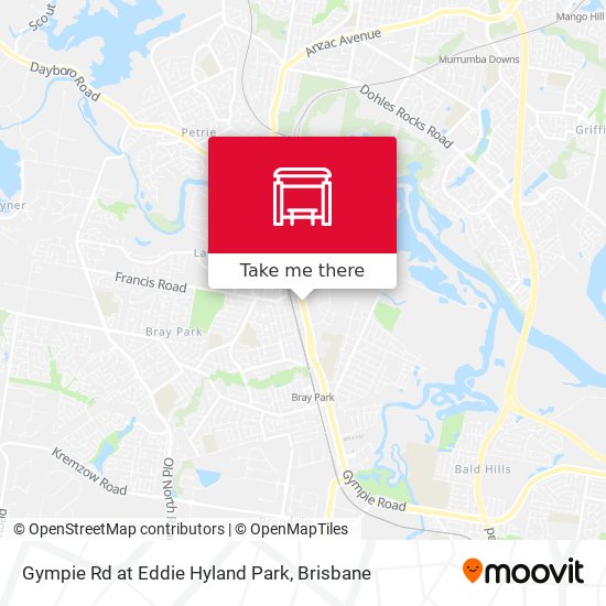 Mapa Gympie Rd at Eddie Hyland Park