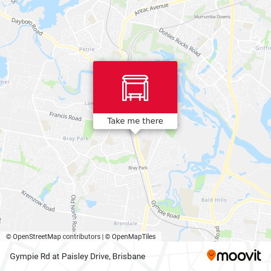 Gympie Rd at Paisley Drive map