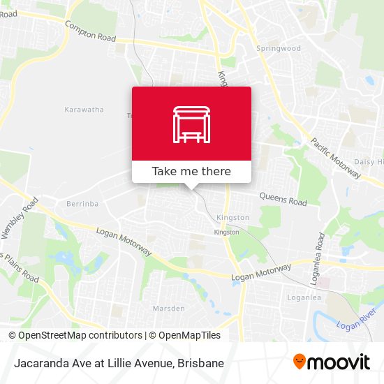 Jacaranda Ave at Lillie Avenue map