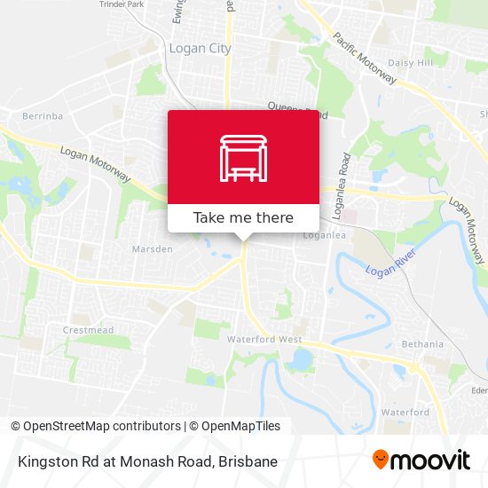 Kingston Rd at Monash Road map