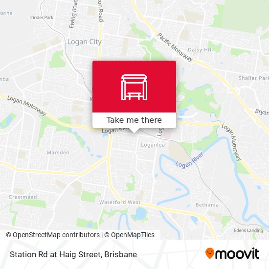 Station Rd at Haig Street map