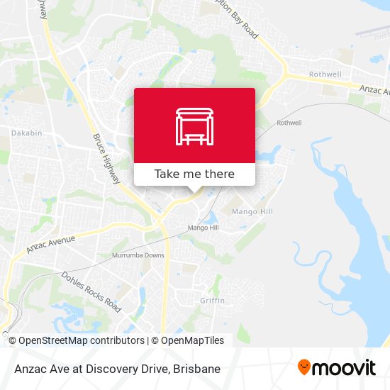 Mapa Anzac Ave at Discovery Drive