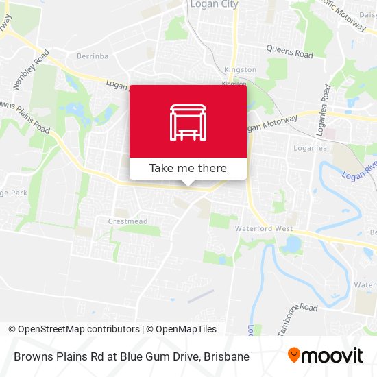 Browns Plains Rd at Blue Gum Drive map
