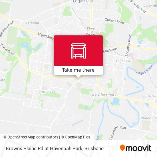Browns Plains Rd at Havenbah Park map