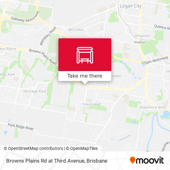 Mapa Browns Plains Rd at Third Avenue