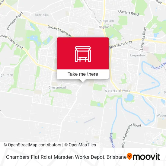 Chambers Flat Rd at Marsden Works Depot map