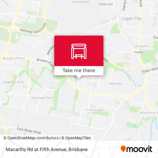 Macarthy Rd at Fifth Avenue map