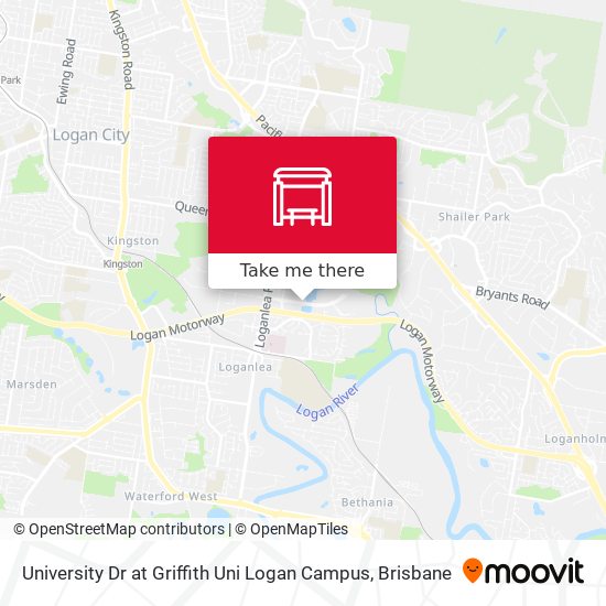 University Dr at Griffith Uni Logan Campus map