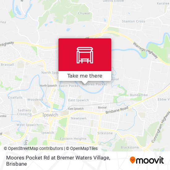 Moores Pocket Rd at Bremer Waters Village map