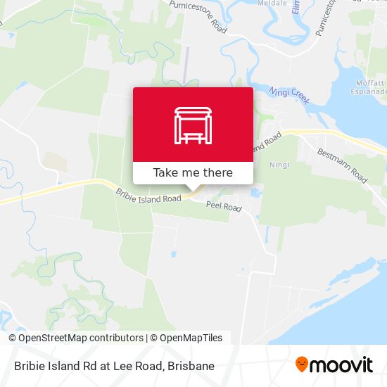 Bribie Island Rd at Lee Road map