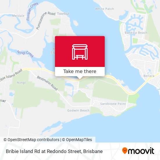 Bribie Island Rd at Redondo Street map