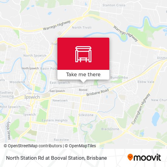 North Station Rd at Booval Station map