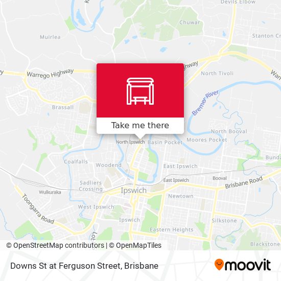 Downs St at Ferguson Street map
