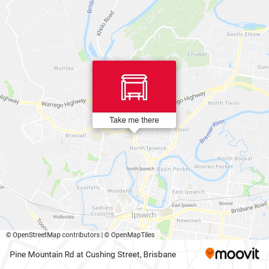 Pine Mountain Rd at Cushing Street map