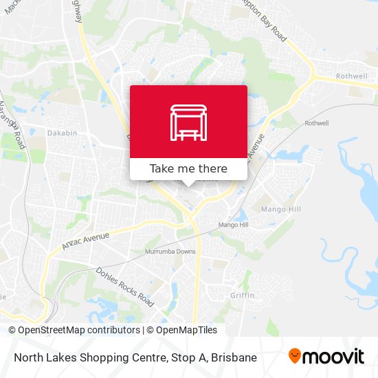 North Lakes Shopping Centre, Stop A map