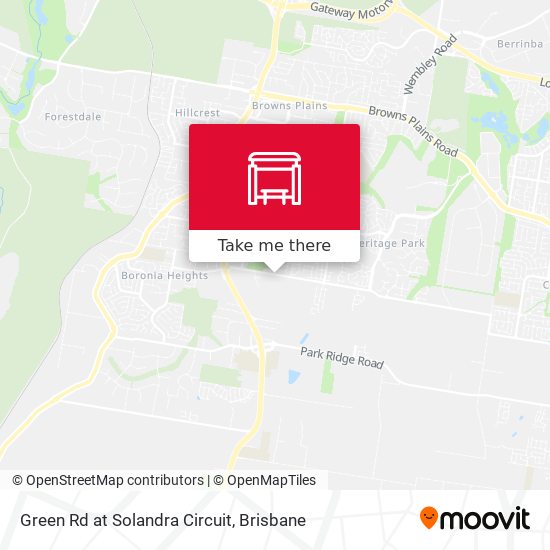 Green Rd at Solandra Circuit map