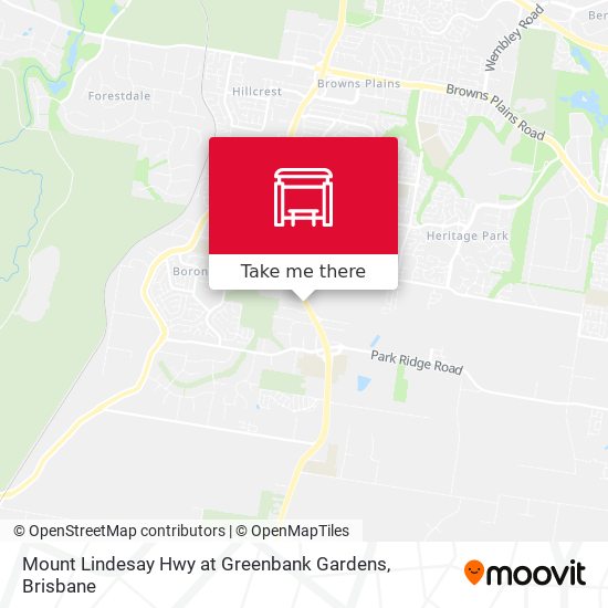 Mapa Mount Lindesay Hwy at Greenbank Gardens