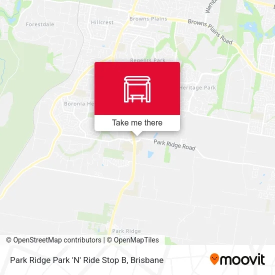 Park Ridge Park 'N' Ride Stop B map