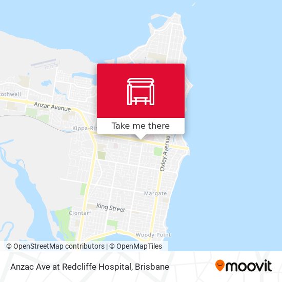 Anzac Ave at Redcliffe Hospital map