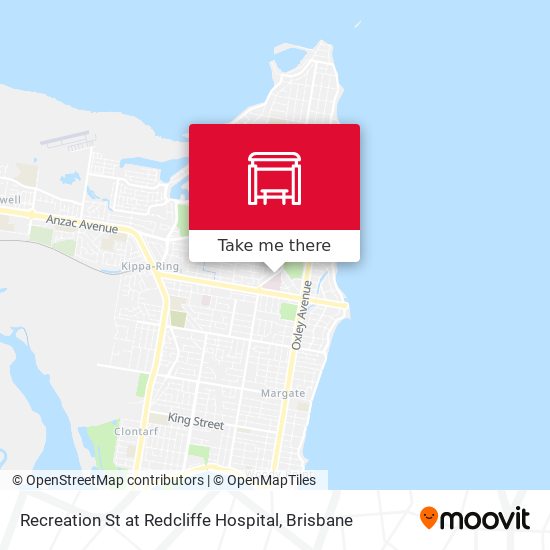 Mapa Recreation St at Redcliffe Hospital