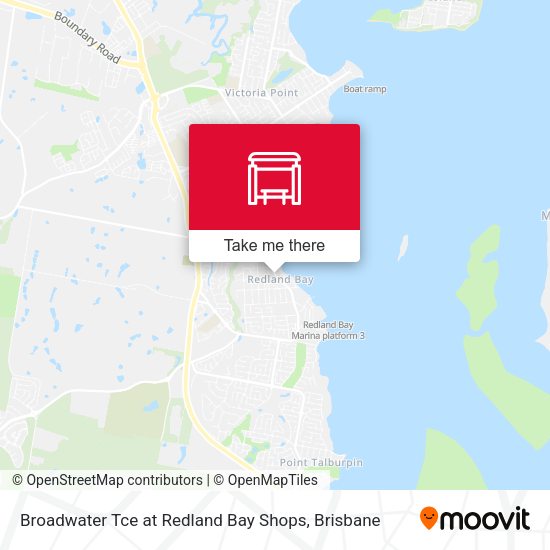 Broadwater Tce at Redland Bay Shops map