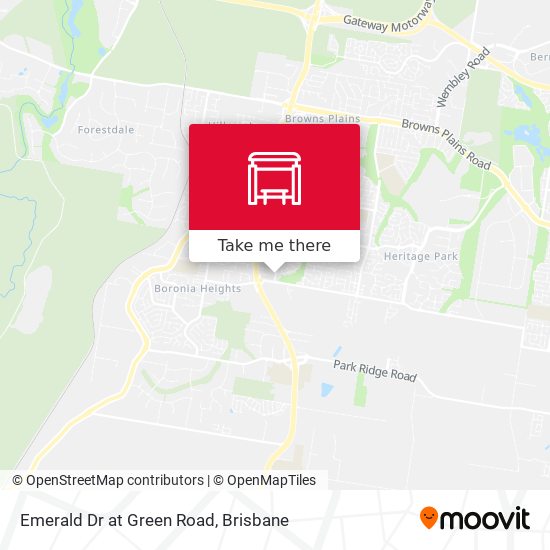 Emerald Dr at Green Road map