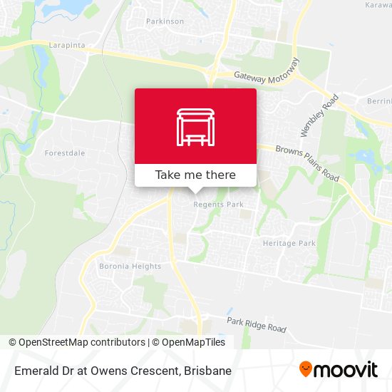 Emerald Dr at Owens Crescent map