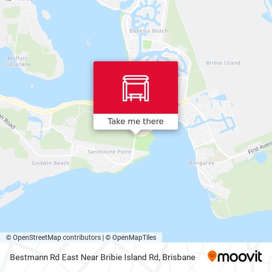 Mapa Bestmann Rd East Near Bribie Island Rd