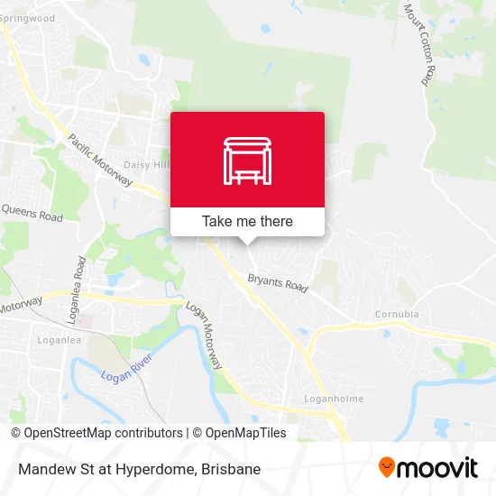 Mapa Mandew St at Hyperdome