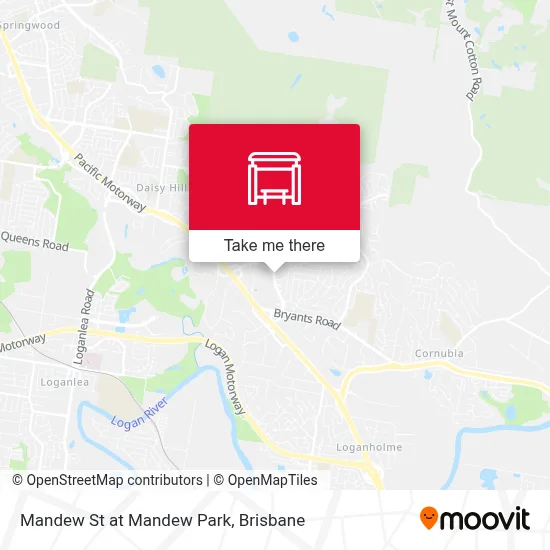 Mapa Mandew St at Mandew Park