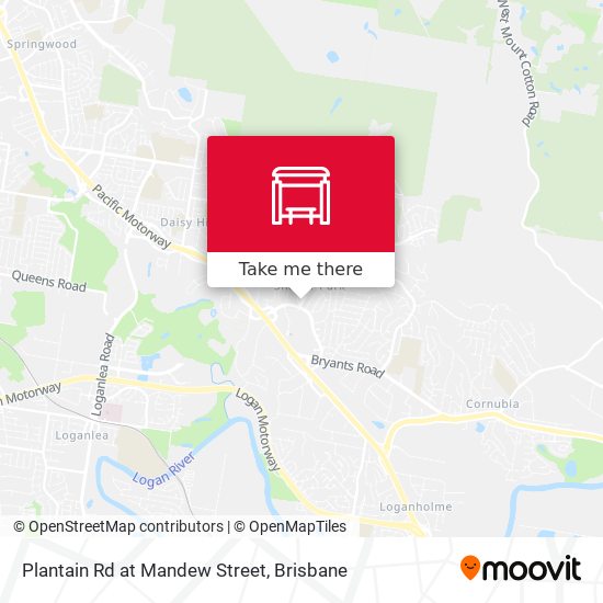 Plantain Rd at Mandew Street map