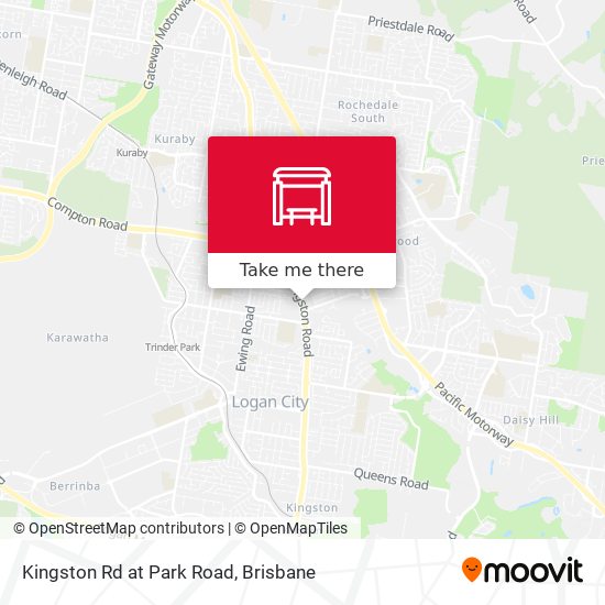 Kingston Rd at Park Road map