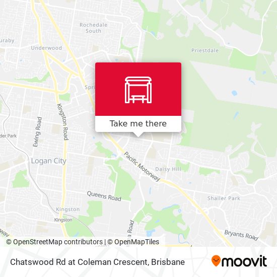 Mapa Chatswood Rd at Coleman Crescent