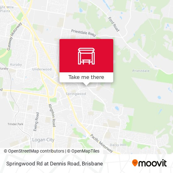 Springwood Rd at Dennis Road map