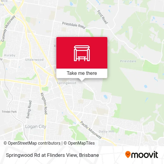 Mapa Springwood Rd at Flinders View