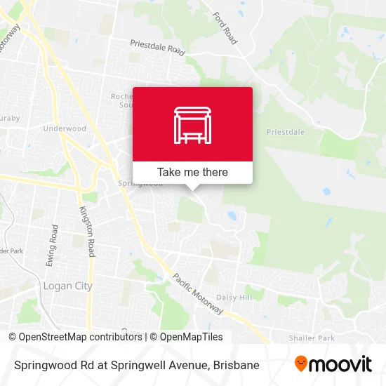 Mapa Springwood Rd at Springwell Avenue