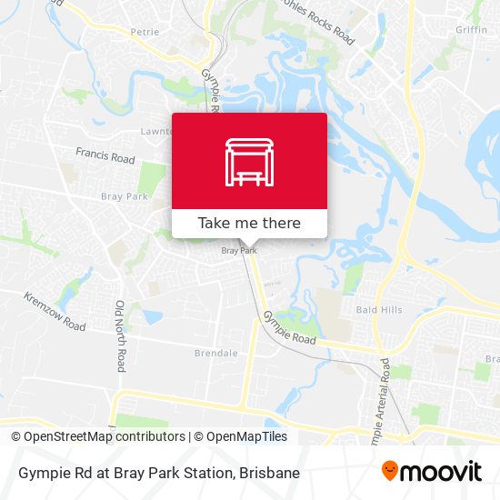 Mapa Gympie Rd at Bray Park Station