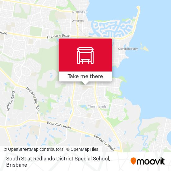 South St at Redlands District Special School map