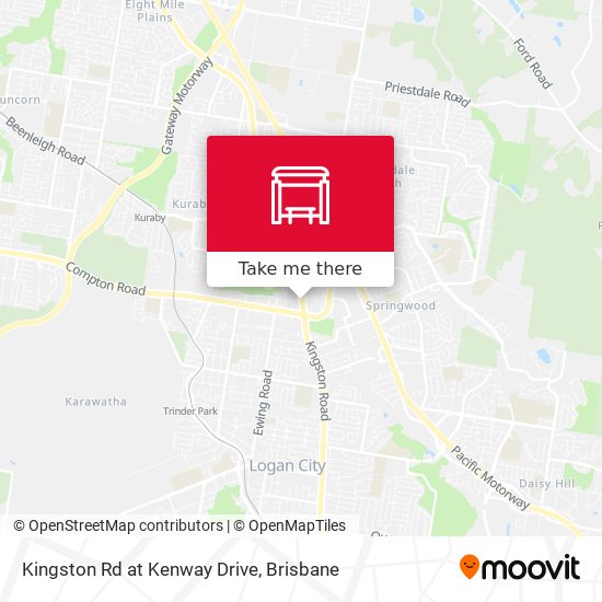 Kingston Rd at Kenway Drive map