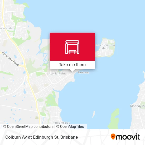 Colburn Av at Edinburgh St map
