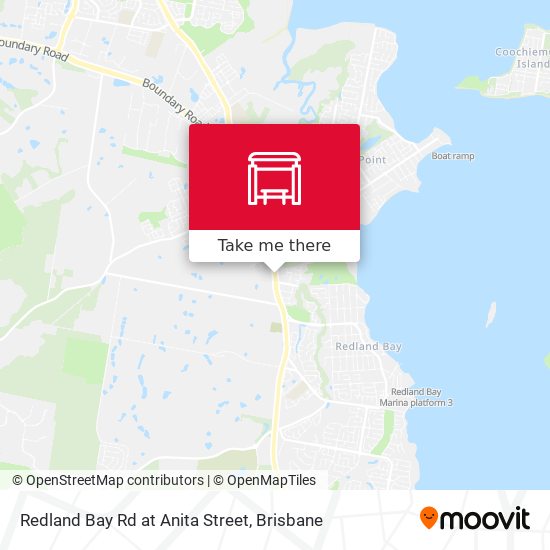 Mapa Redland Bay Rd at Anita Street