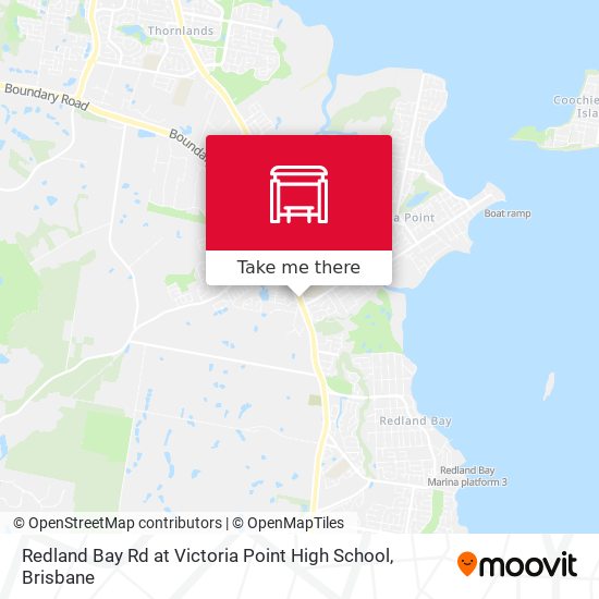 Redland Bay Rd at Victoria Point High School map