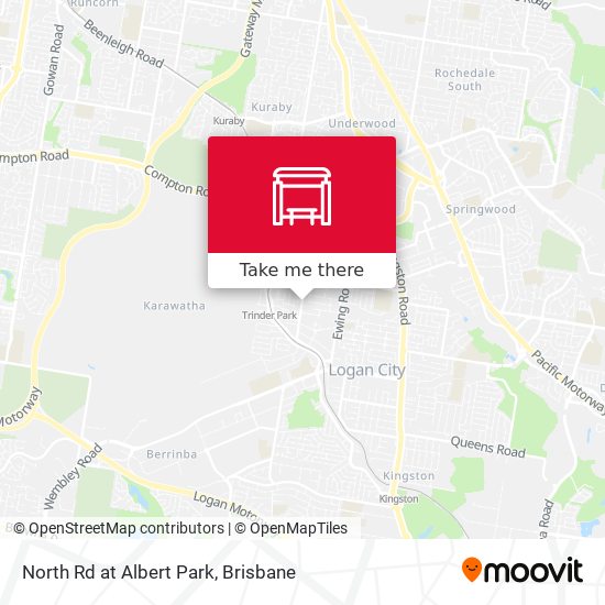 North Rd at Albert Park map