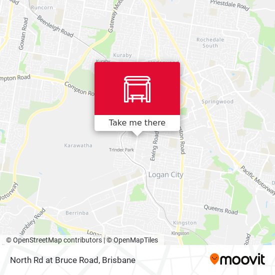 North Rd at Bruce Road map