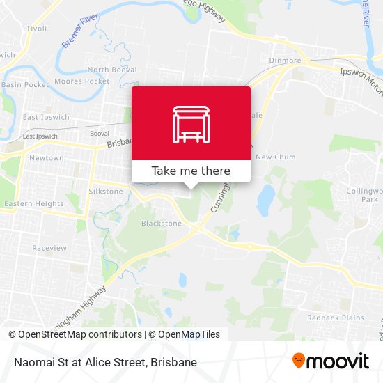 Naomai St at Alice Street map