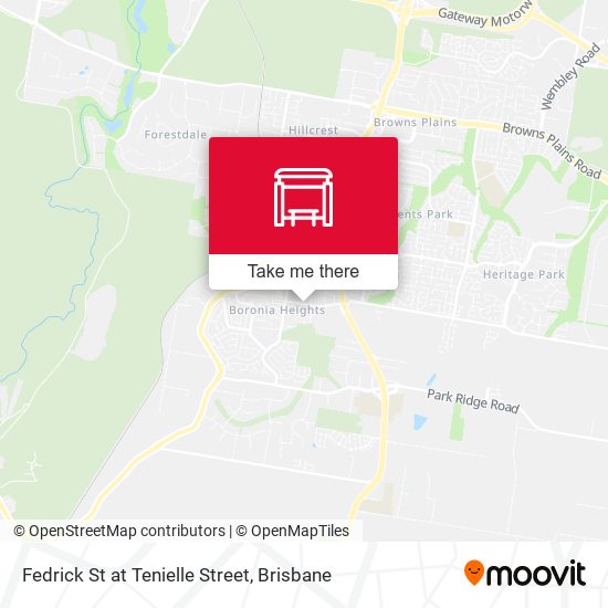 Fedrick St at Tenielle Street map
