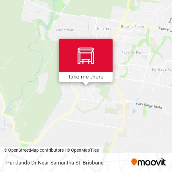 Parklands Dr Near Samantha St map